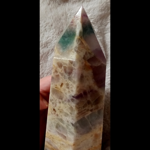 Silky Fluorite Tower (Read Description) - Picture 7 of 8